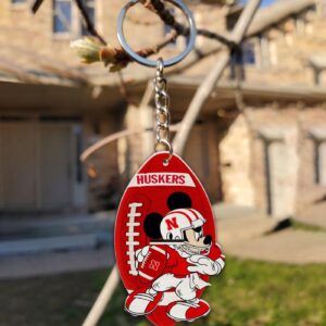Nebraska Cornhuskers Mickey Keychain – Gift for Fans