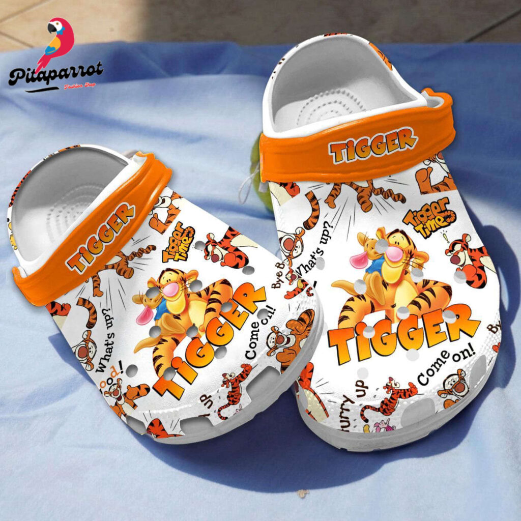 Fun and Comfy New Clogs – Winnie The Pooh Tigger Cartoon Clogs for Kids and Adults