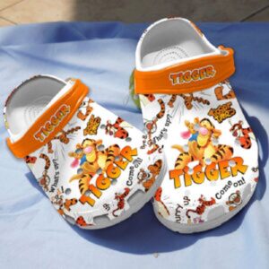 Fun and Comfy New Clogs - Winnie The Pooh Tigger Cartoon Clogs for Kids and Adults 3