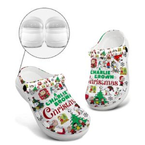 New Design A Charlie Brown Christmas Snoopy White High-sole Clogs - for Women Men