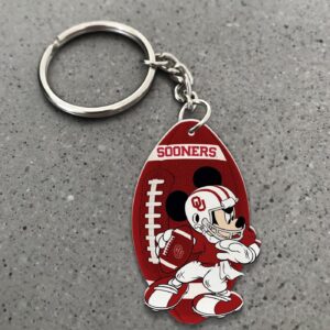 Oklahoma Sooners Mickey Keychain – Gift for Fans