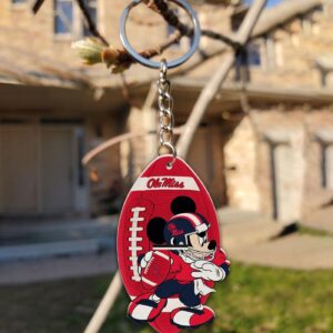 Ole Miss Rebels Mickey Keychain – Gift for Fans