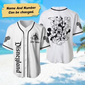 Custom Mickey Baseball Jersey - Personalized Name Mickey Mouse Family Basketball Shirt Magic Kingdom