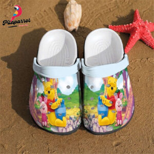 Get Comfy with Pooh Winnie-The-Pooh CuteCrocs Crocband Clog - Comfortable Water Shoes for Unbeatable Style & Comfort!