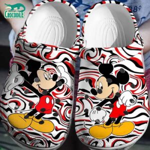 Red Ab Black Space Mickey Mouse White Clogs For Men Women