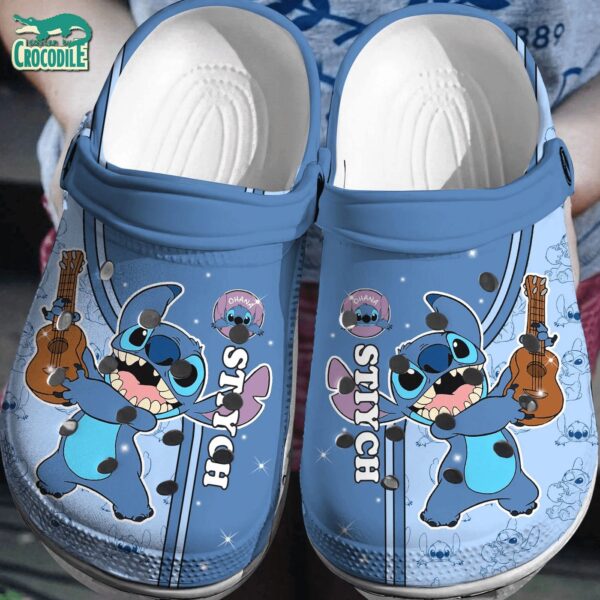 Rock Single Stitch Blue Clogs For Kids & Adults