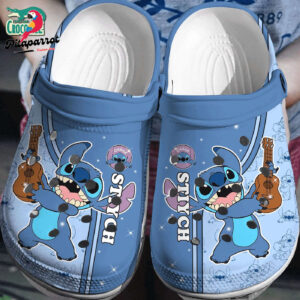 Rock Single Stitch Blue Clogs For Kids & Adults