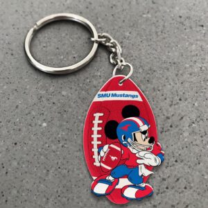 SMU Mustangs Mickey Keychain – Gift for Fans