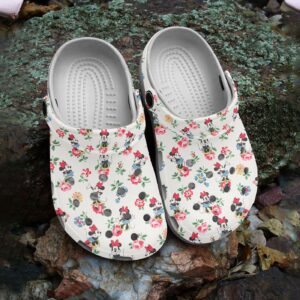 Special And 3d Printed Mickey Mouse Beige Clogs For Men Women
