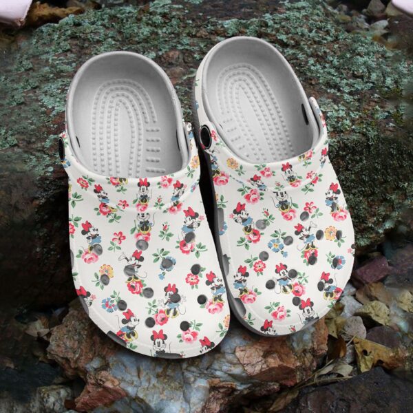 Special And 3d Printed Mickey Mouse Beige Clogs For Men Women