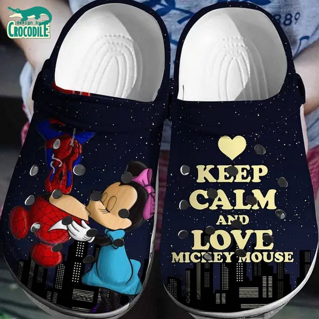 Spider Man Mickey And Minnie Mouse Night City Clogs For Men Women Spider Man Mickey And Minnie Mouse Night City Clogs For Men Women
