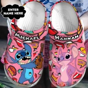 Stitch And Angel Love And Hobby Clogs For Kids And Adults
