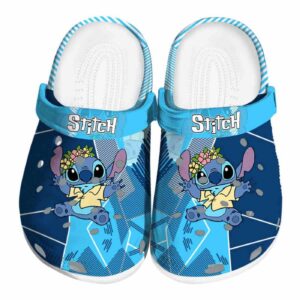 Stitch Geometric Background Clogs For Kids And Adults