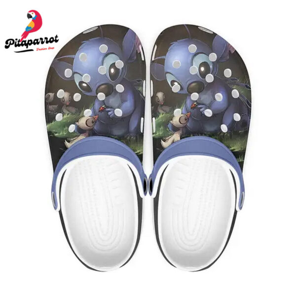 Stitch Play With Baby Birds Clogs For Kids & Adults