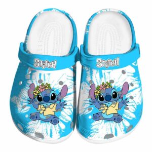 Stitch Splatter Graphics Clogs For Kids And Adults