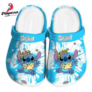 Stitch Splatter Graphics Clogs For Kids And Adults