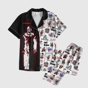 Terrifier 3 Art The Clown Sleigh Them All Pajama Set Gift for Women