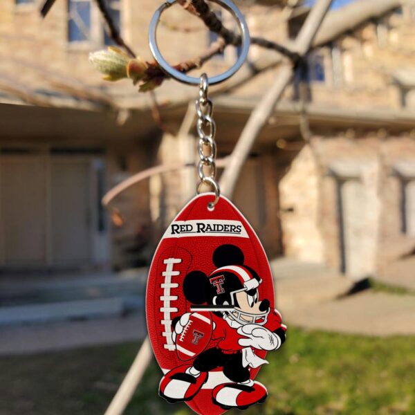 Texas Tech Red Raiders Mickey Keychain – Gift for Fans