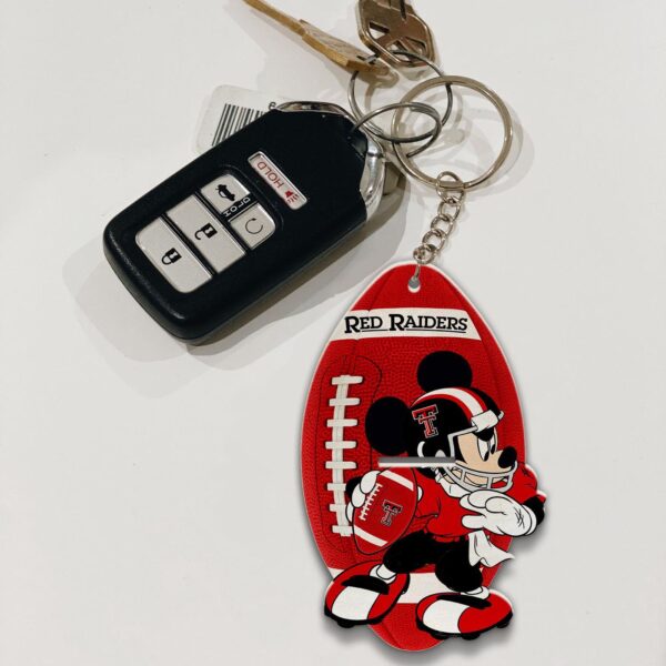 Texas Tech Red Raiders Mickey Keychain – Gift for Fans