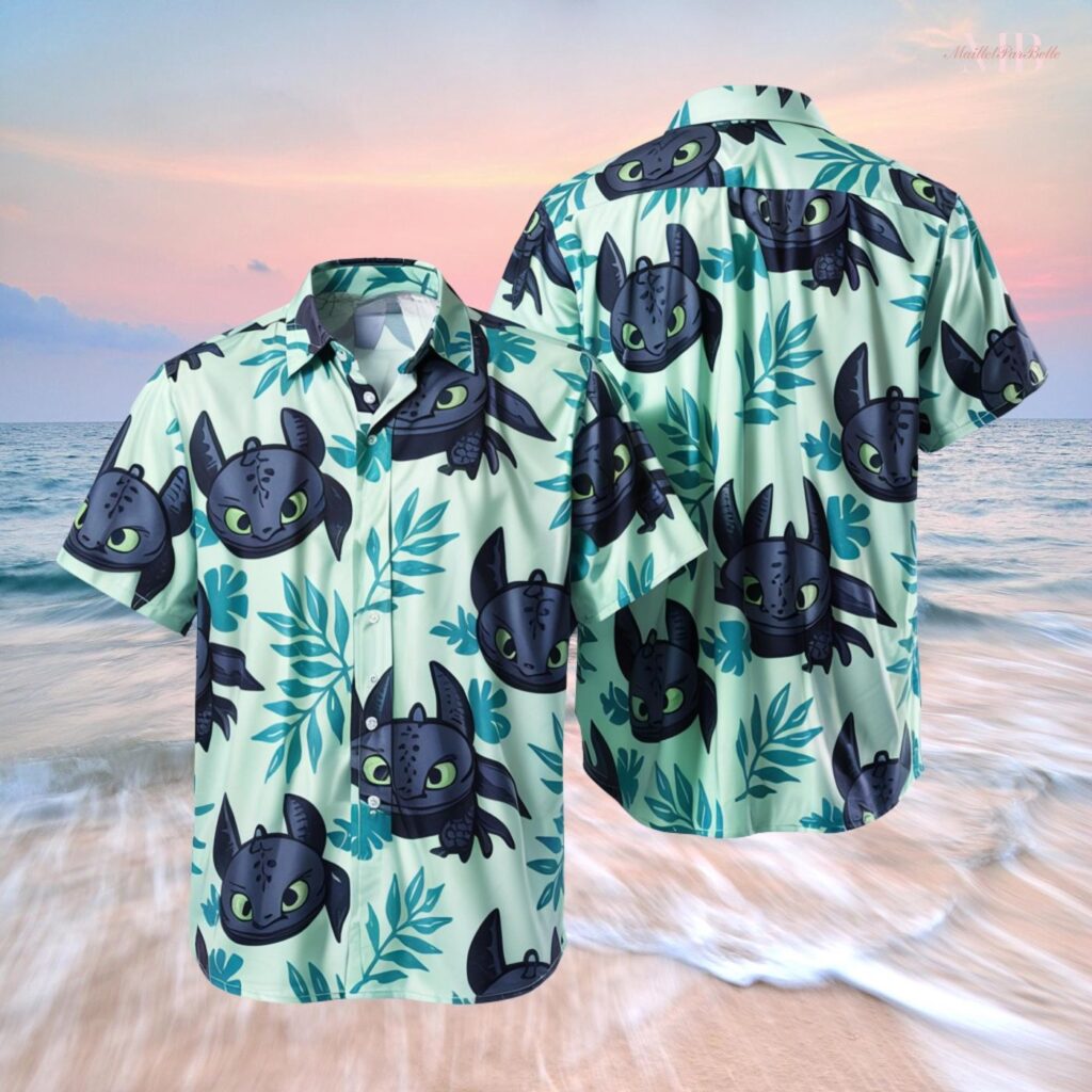 Toothless Aloha Button Shirt – Train Your Dragon & Stay Stylish HTTYD Summer Shirt Toothless Aloha Button Shirt – Train Your Dragon & Stay Stylish HTTYD Summer Shirt