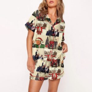 Trump Daddy’s Home Christmas Pajama Set Gift for Women