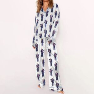 Trump Dance America Long Sleeve Pajama Set Gift for Women