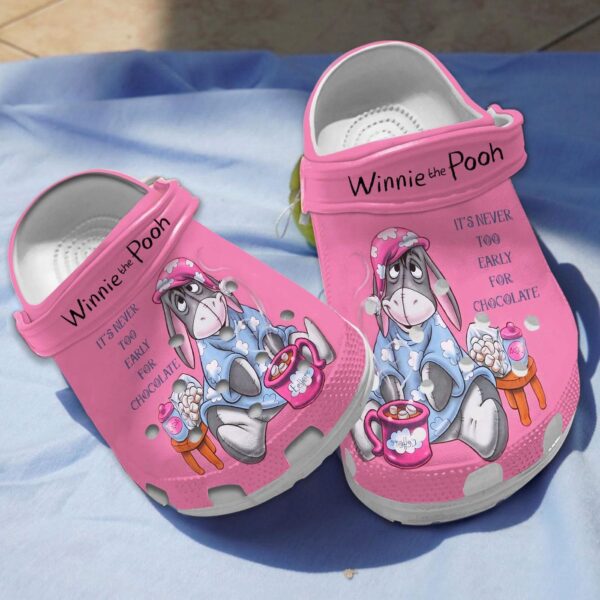 Adorable Pink Eeyore Clogs for Kids and Adults – Get Your Unique Winnie The Pooh Clogs Now!