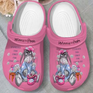 Adorable Pink Eeyore Clogs for Kids and Adults - Get Your Unique Winnie The Pooh Clogs Now! 3