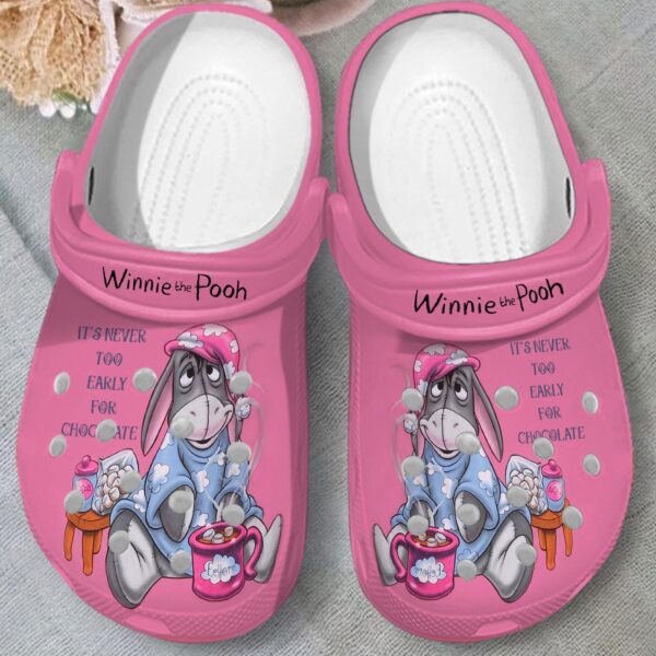 Adorable Pink Eeyore Clogs for Kids and Adults – Get Your Unique Winnie The Pooh Clogs Now!