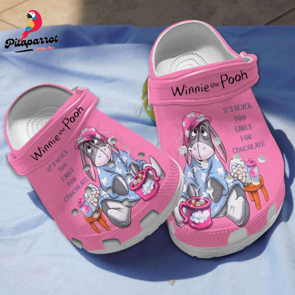 Adorable Pink Eeyore Clogs for Kids and Adults – Get Your Unique Winnie The Pooh Clogs Now!