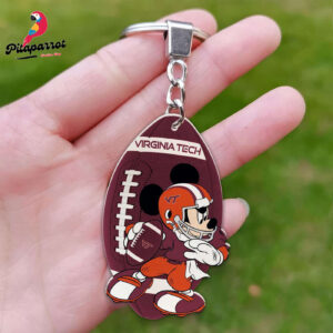 Virginia Tech Hokies Mickey Keychain - Gift for Fans
