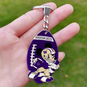 Washington Huskies Mickey Keychain – Gift for Fans