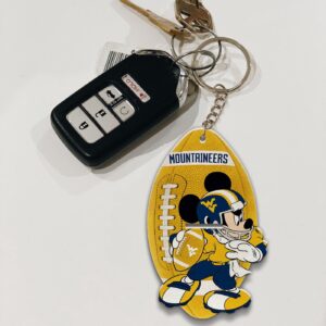West Virginia Mountaineers Mickey Keychain - Gift for Fans 3
