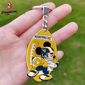 West Virginia Mountaineers Mickey Keychain - Gift for Fans