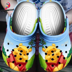 Shop Classic Winnie The Pooh Cartoon Movie Pattern Clogs - Comfortable Shoes for Kids & Adults