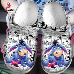 Winnie The Pooh Eeyore Clogs Shoes: Perfect Gift for Disney Fans - Limited Edition Collectible Clogs