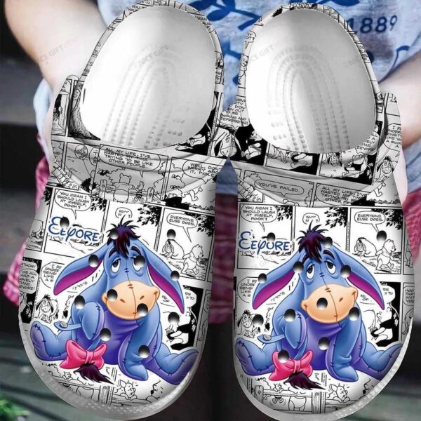 Winnie The Pooh Eeyore Clogs Shoes: Perfect Gift for Disney Fans – Limited Edition Collectible Clogs
