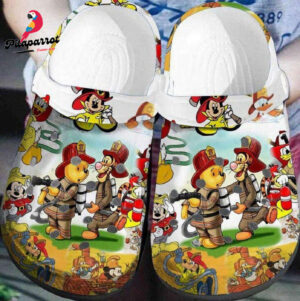 2025 Winnie The Pooh Firefighter Unisex Classic Clogs: Perfect Unisex Gifts for Fans Limited Edition!