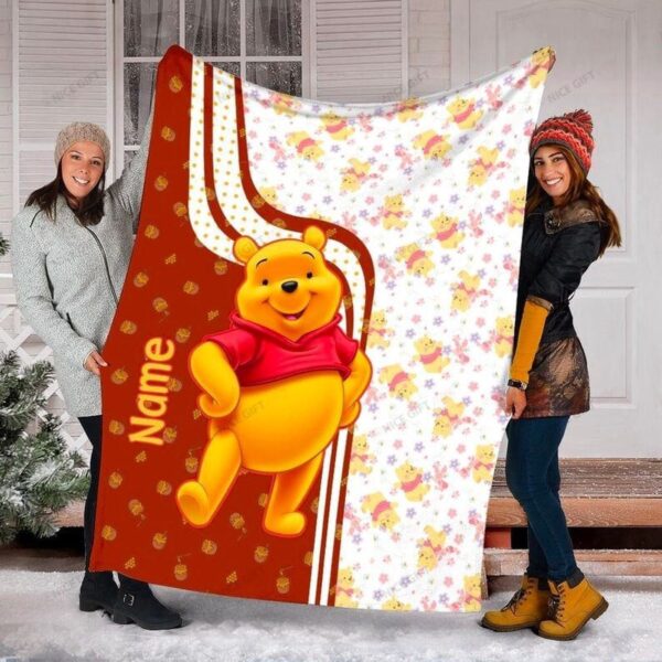 Winnie The Pooh Personalized Fleece Blanket -R4J6