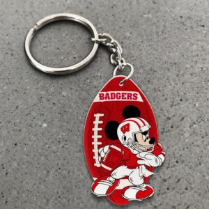 Wisconsin Badgers Mickey Keychain – Gift for Fans