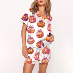 Women’s Disco Pumpkin Pajama Set Gift for Women