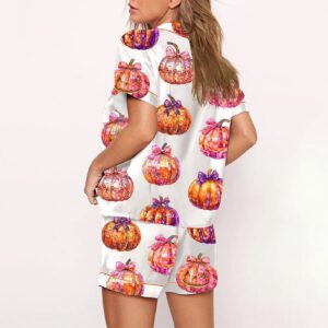 Women’s Disco Pumpkin Pajama Set Gift for Women