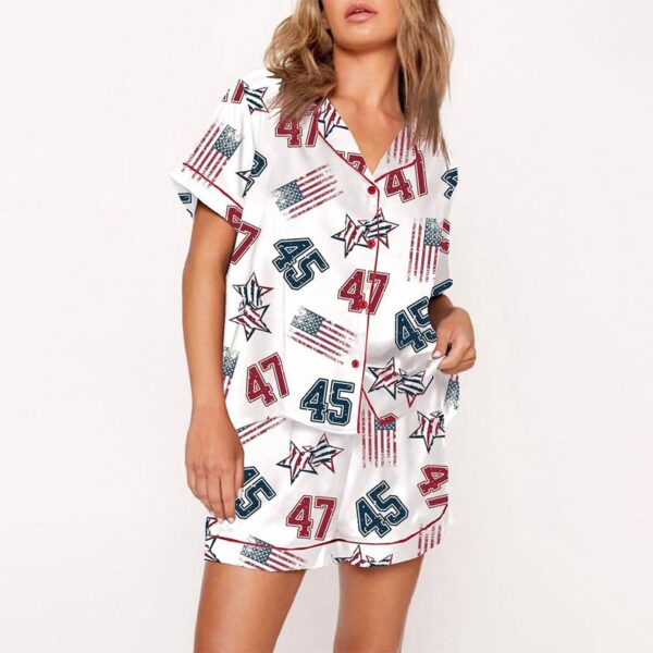 Women’s Trump America 45 47 Pajama Set Gift for Women