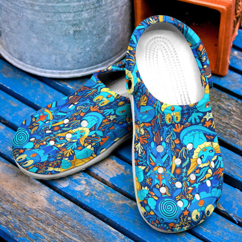 Anime Pokemon Water Seamless PatternCrocs-Shoes Classic Clogs Shoes Anime Pokemon Water Seamless PatternCrocs-Shoes Classic Clogs Shoes