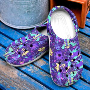 Anime Pokemon Ghost Seamless PatternCrocs-Shoes Classic Clogs Shoes