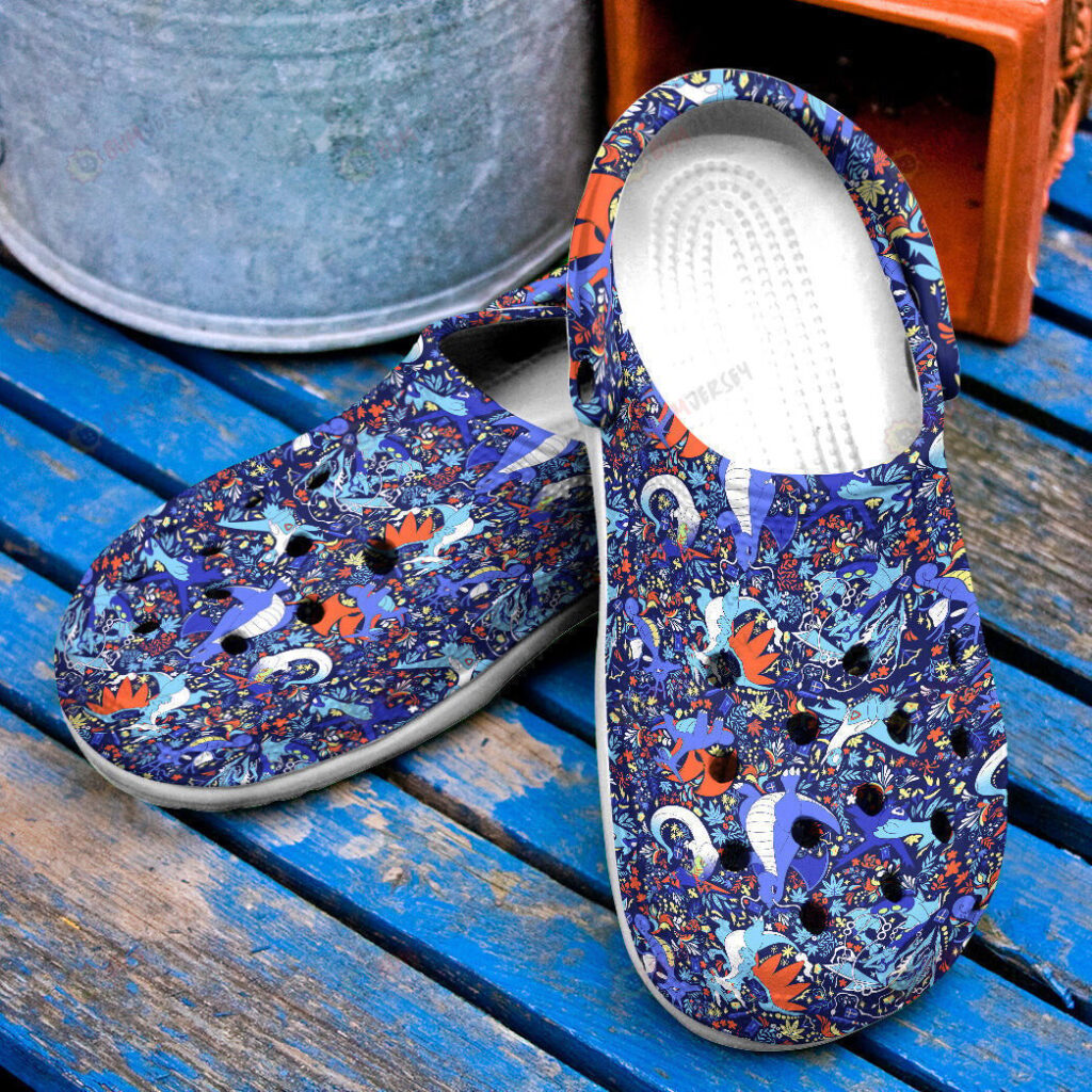 Anime Pokemon Dragon Seamless PatternCrocs-Shoes Classic Clogs Shoes Anime Pokemon Dragon Seamless PatternCrocs-Shoes Classic Clogs Shoes