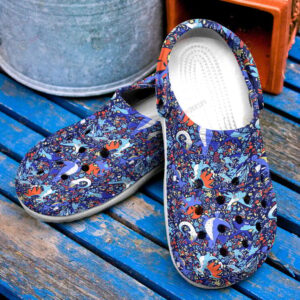 Anime Pokemon Dragon Seamless PatternCrocs-Shoes Classic Clogs Shoes