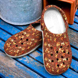Anime Pokemon Fire Seamless PatternCrocs-Shoes Classic Clogs Shoes