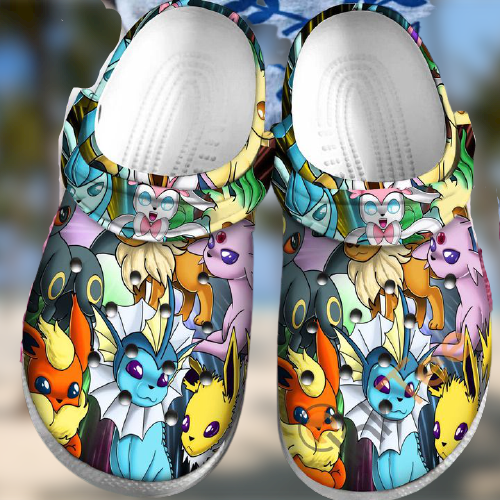 Croc Shoes – Clog Shoes Eevee Collab Pokemon Sku30 Croc Shoes – Clog Shoes Eevee Collab Pokemon Sku30