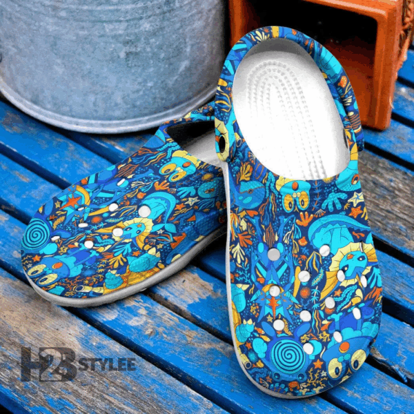 Pokemon Water Pokemon Vintage Anime Manga Video GameCrocs-Shoes Classic Clog